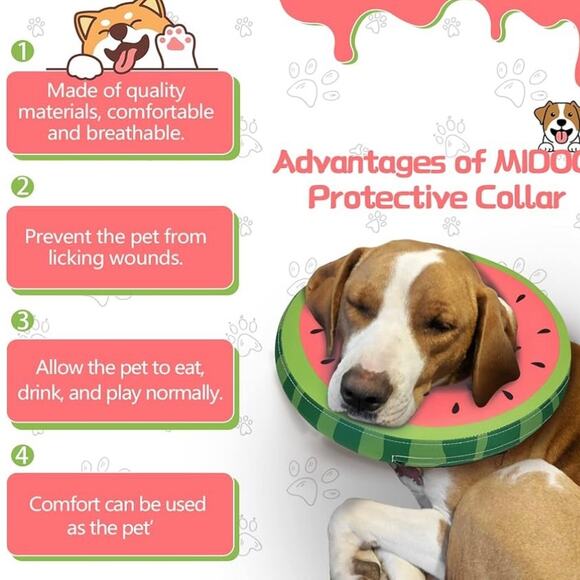 Pet Inflatable Neck Donut Collar Soft Protective Recovery Cone for Dogs and Cats - Picture 4 of 10